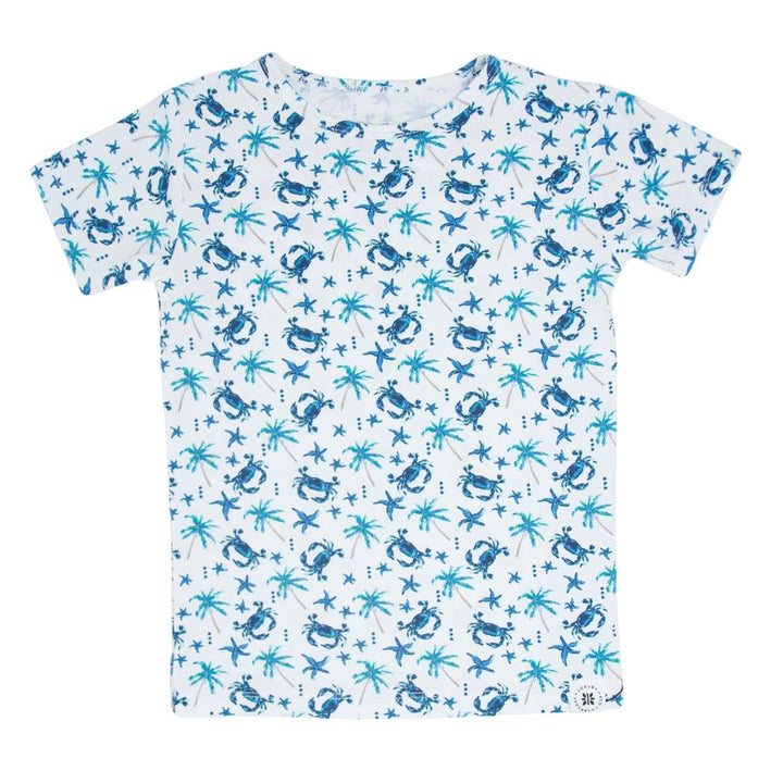 Blue Crabs Summer Pajama Set - Beach Days