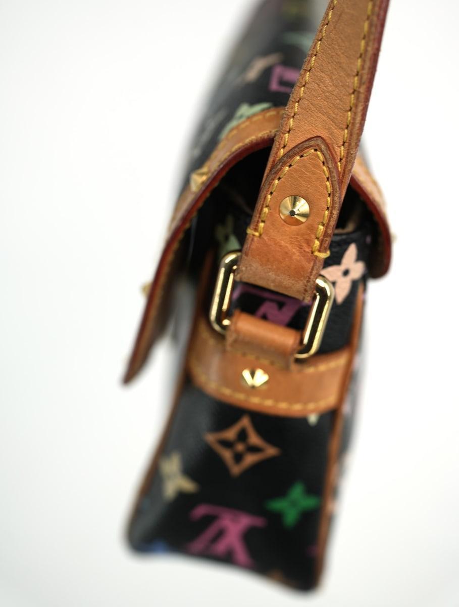 Pre-Owned Louis Vuitton Monogram Multicolor Sologne Black