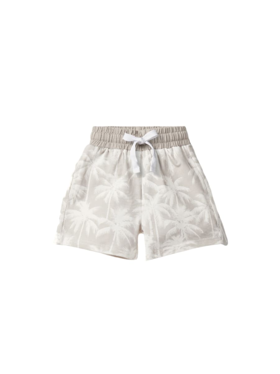 Palm Print Short - Frost