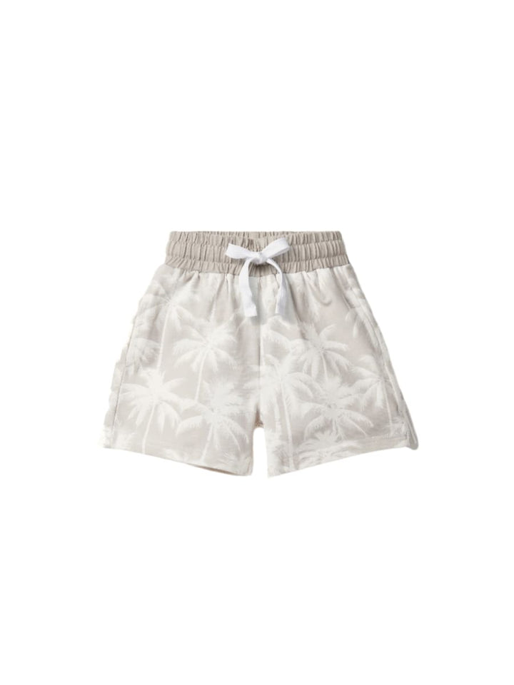 Palm Print Short - Frost