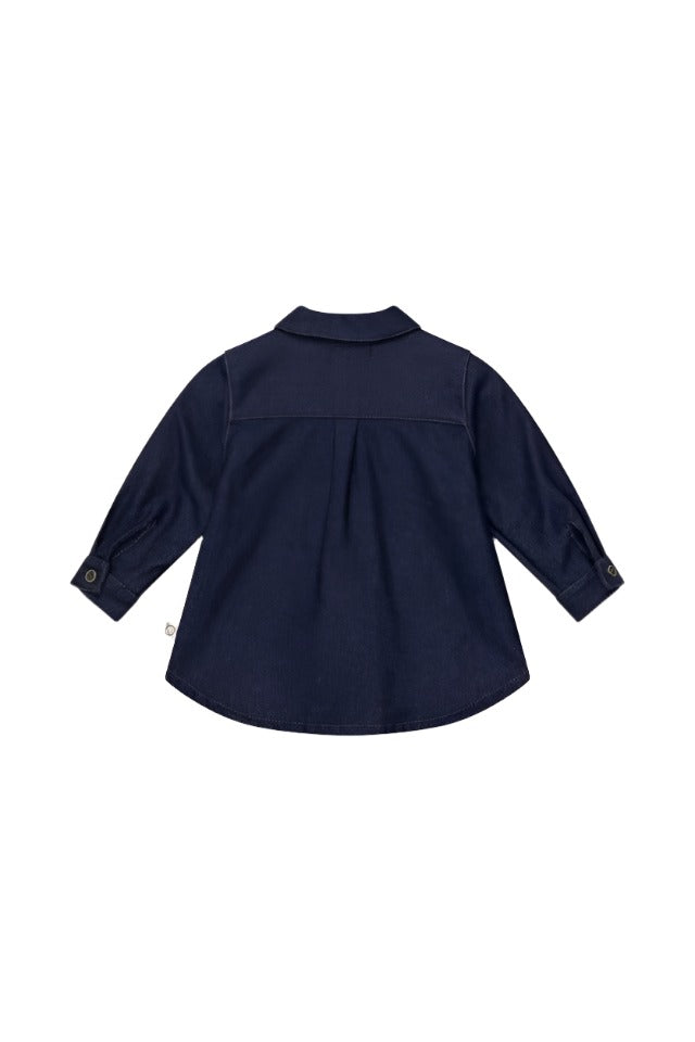 Denim Twill Baby Dress - Unique Dresses + Skirts My Little Cozmo 