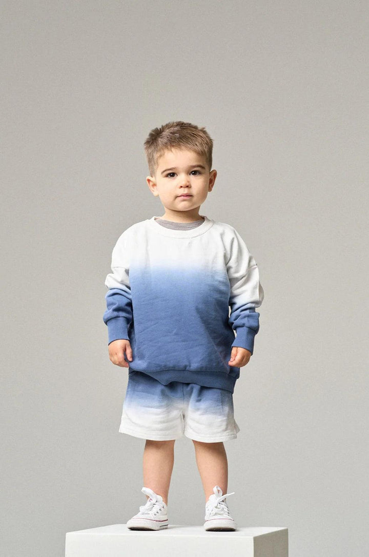 Ombre Lightweight Crewneck - Blue