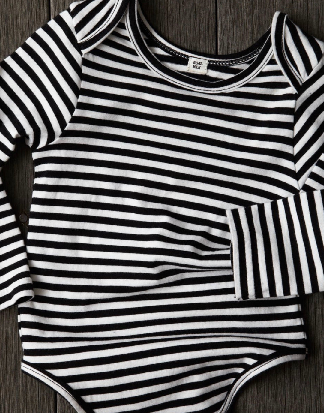 Long Striped Sleeve Bodysuit