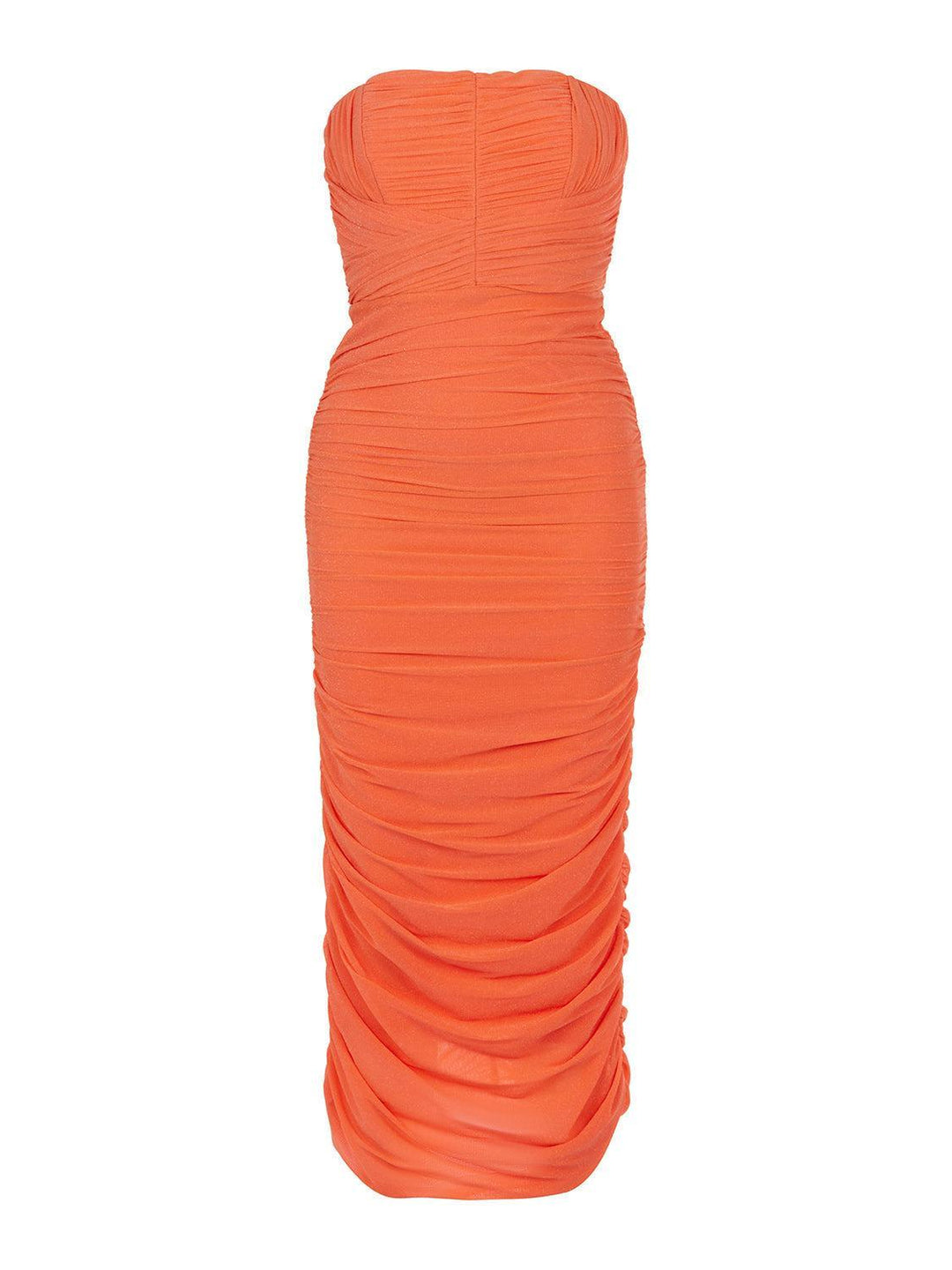 Sparkly Draped Dress - Salmon