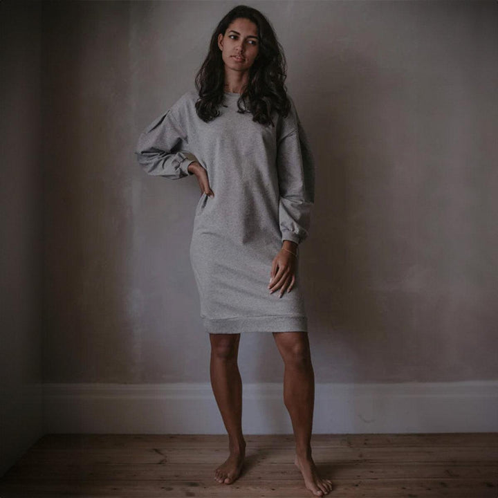 The Simple Folk The Women's Oversized Sweater Dress - Gray Melange US 0 / EU 32 / UK 4 The Simple Folk The Women's Oversized Sweater Dress - Gray Melange US 0 / EU 32 / UK 4