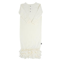 Ruffle Gown - Ivory Cream