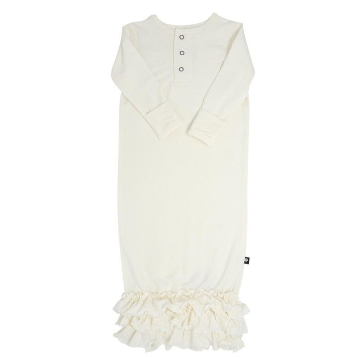 Ruffle Gown - Ivory Cream