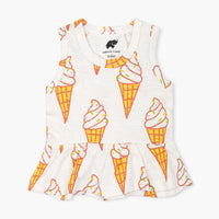 Racerback Peplum Tank - Rainbow Sprinkles