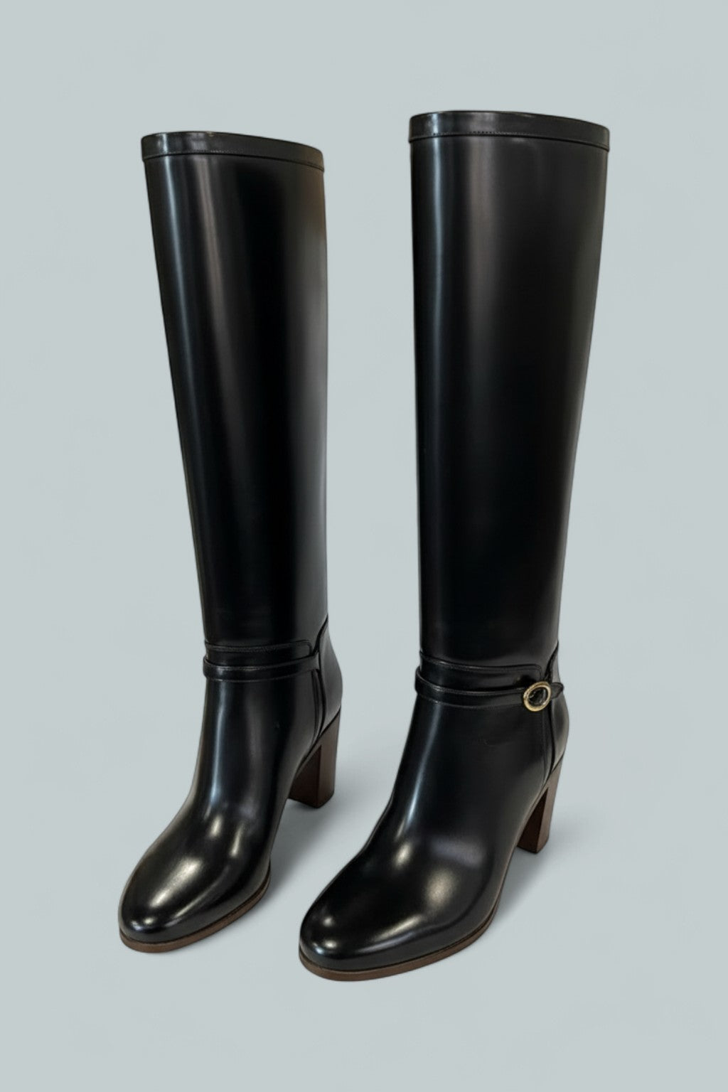 Women's Pattie Tall Leather Boots - Black