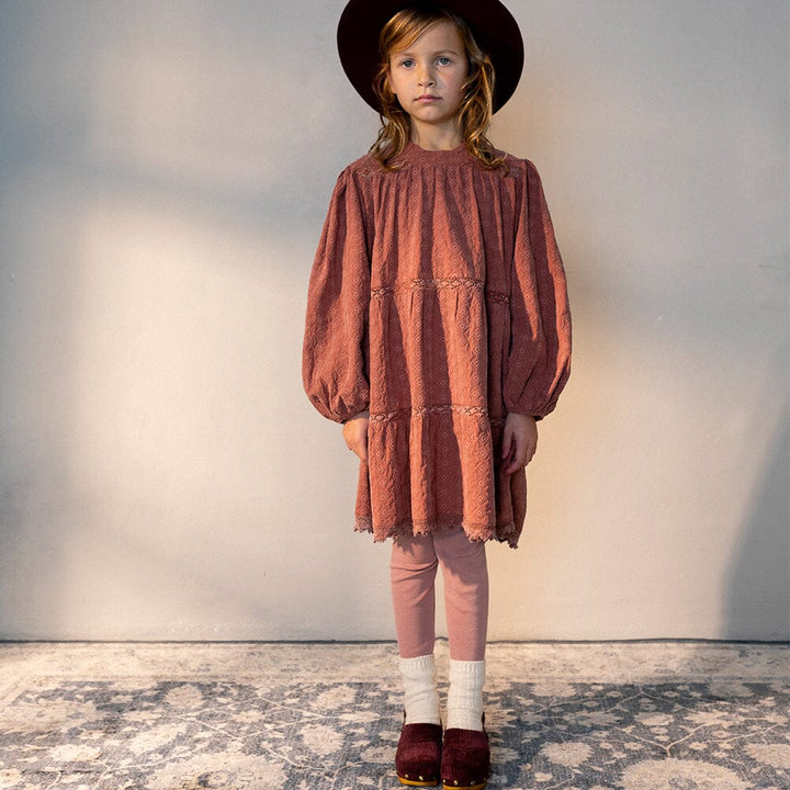 Matilda Dress - Rose Down Natural Dresses + Skirts Bebe Organic