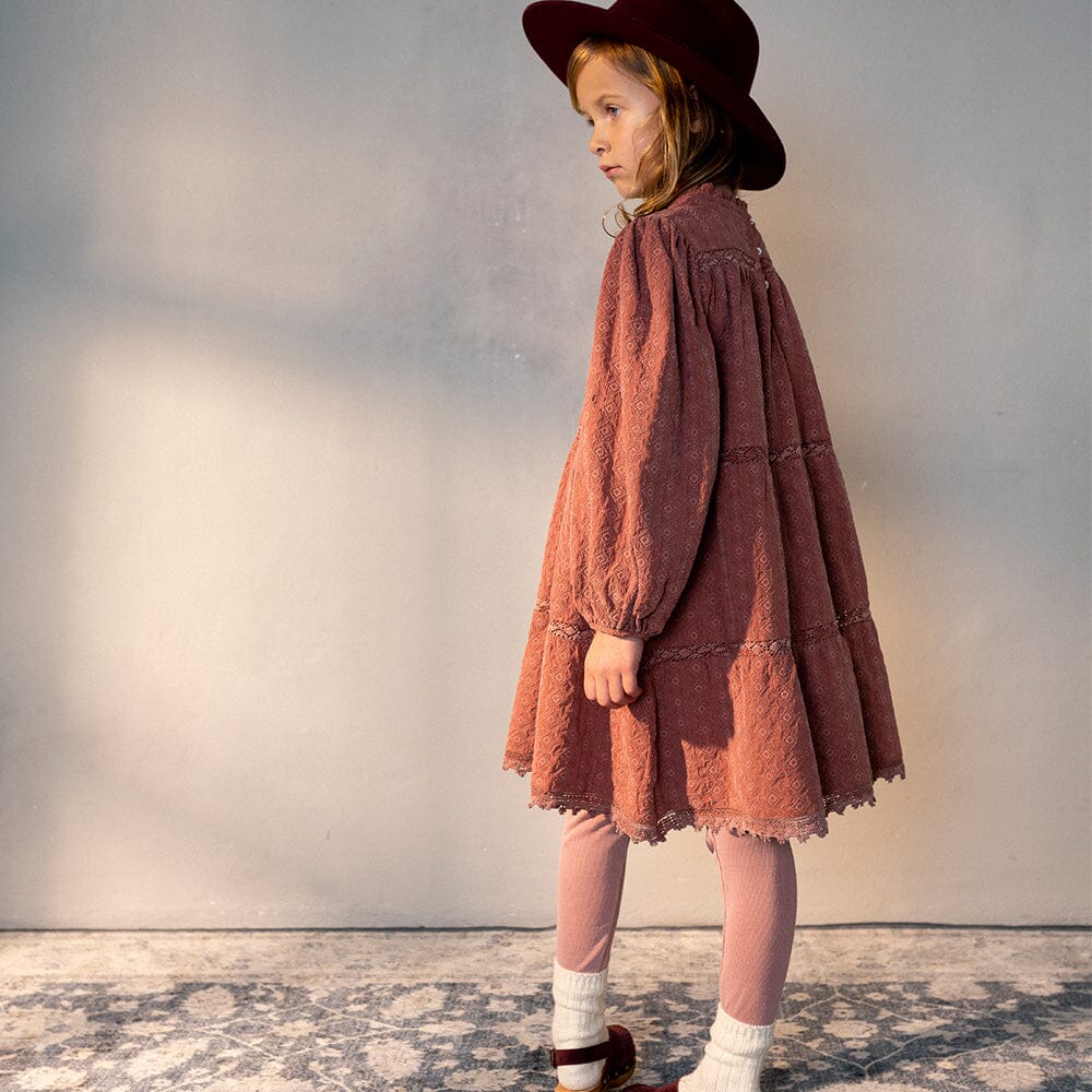 Matilda Dress - Rose Down Natural Dresses + Skirts Bebe Organic