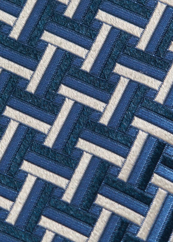 Woven Silk Basketweave Tie - Light Blue