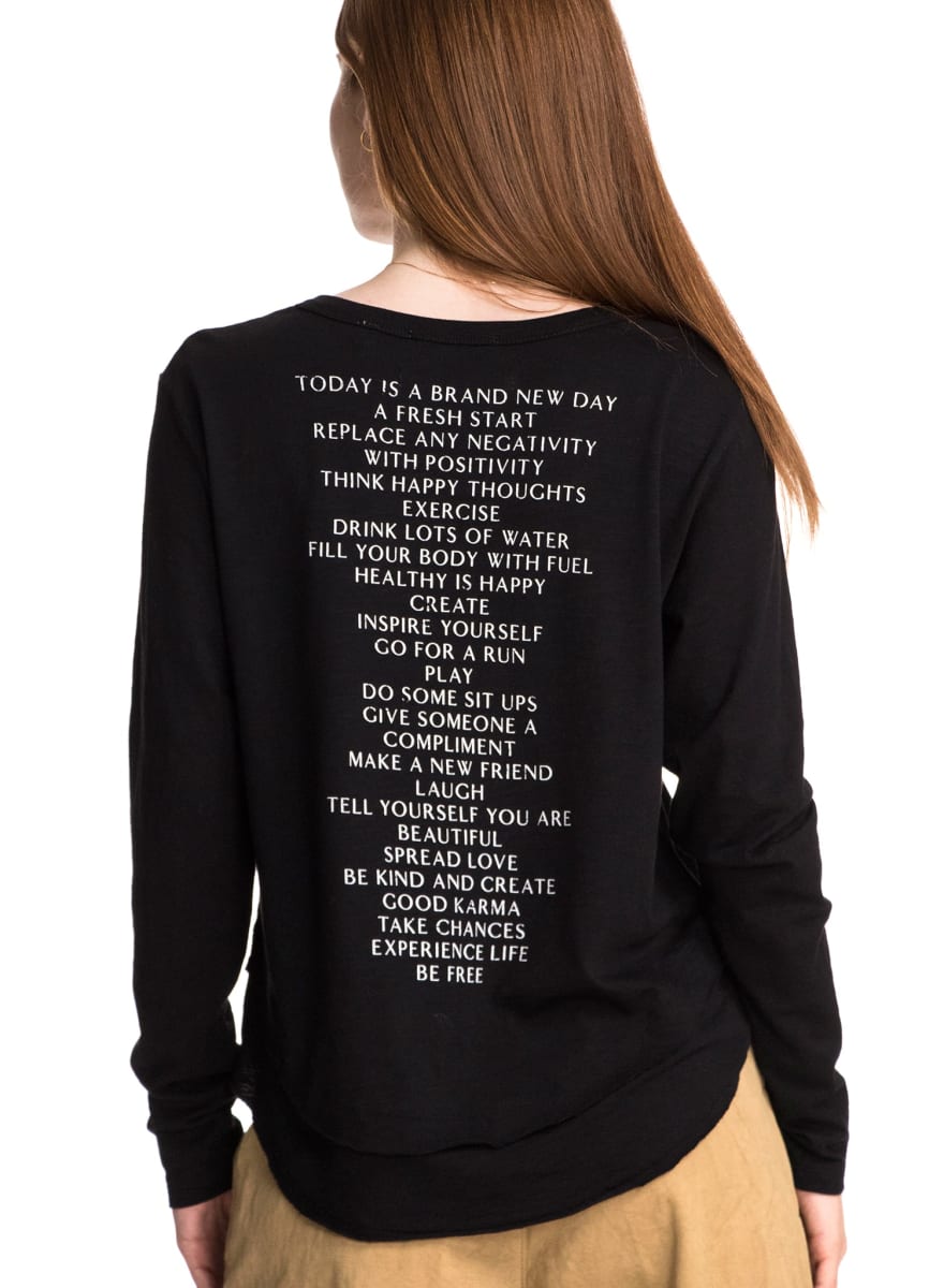 Today Mock Layer Long Sleeve T-Shirt - Black