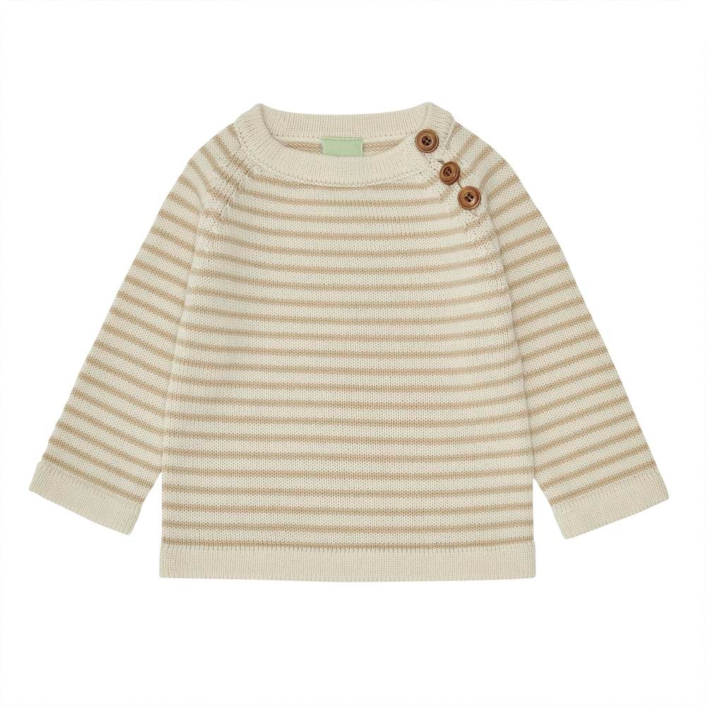 Merino Baby Sweater - Ecru/Hay
