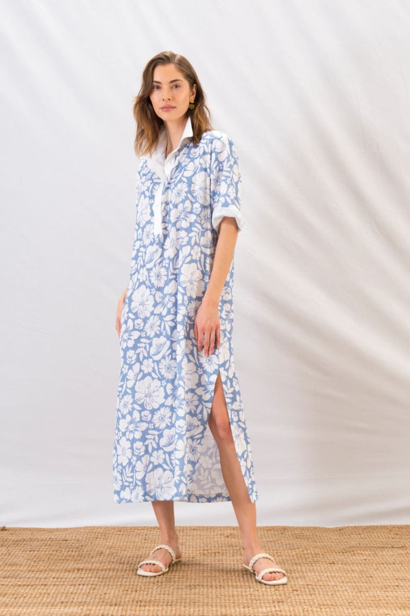 Easy Breezy Dress - Hibiscus Blue