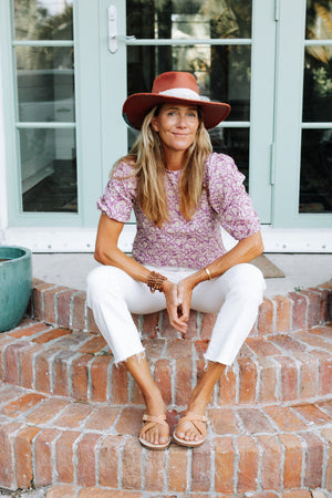 Tolly Shirt - Purple Floral