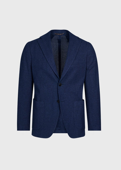 Cotton Jersey Bone Jacket - Navy