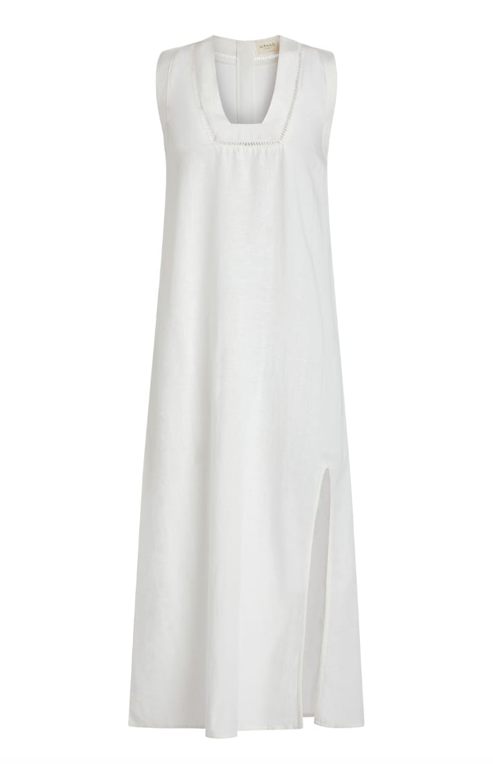 Grotta Midi Dress - White