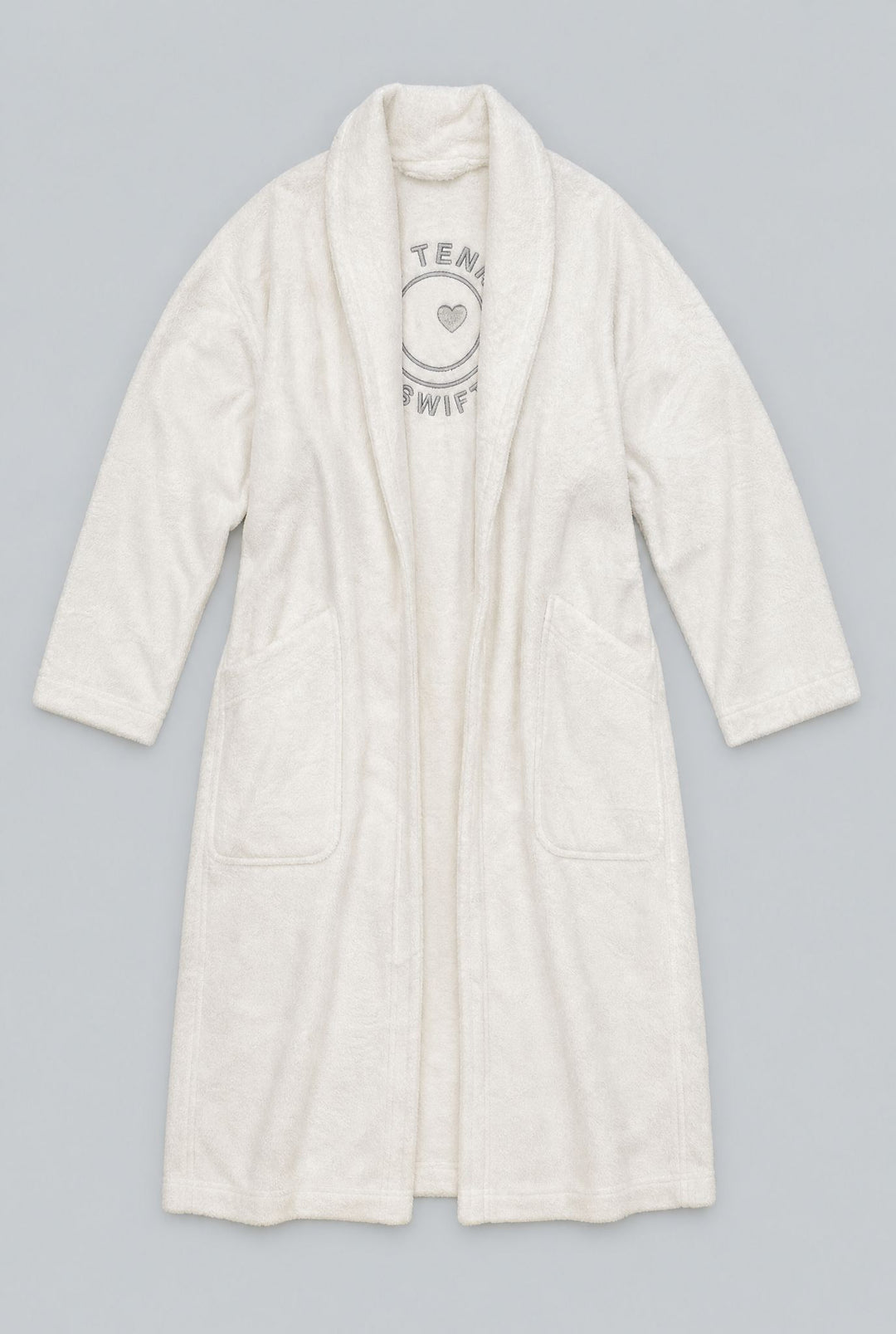 Something To Smile In Adult Robe - White/Navy