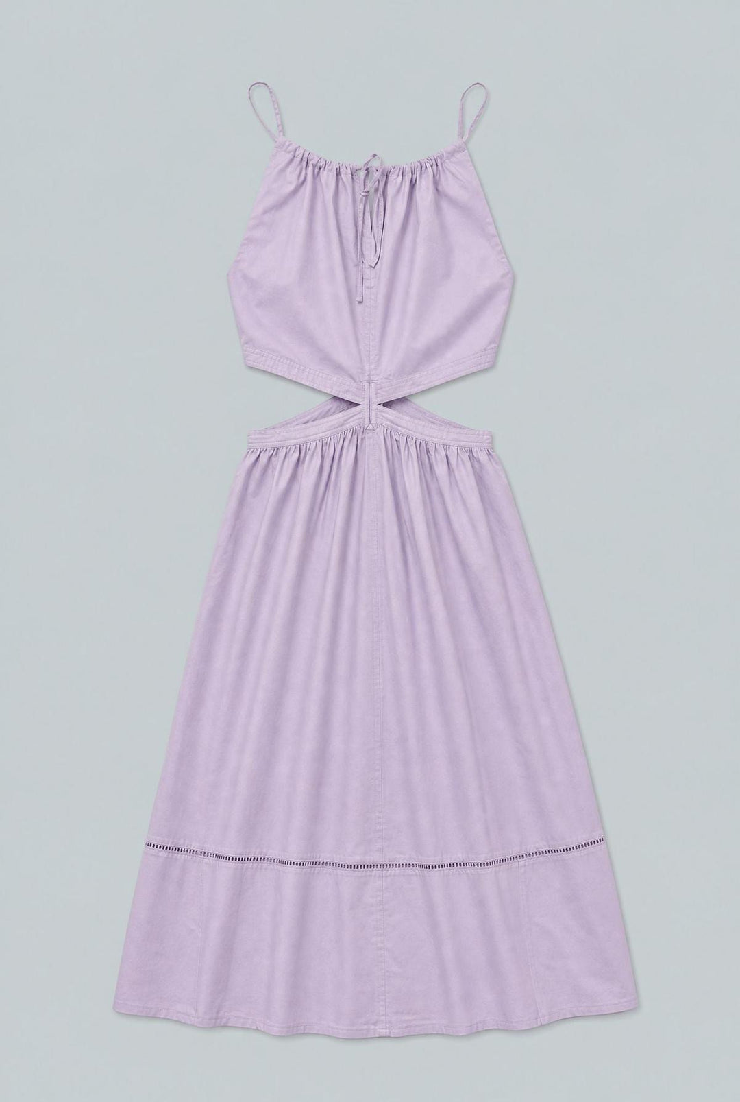 Cut Out Midi Dress - Purple