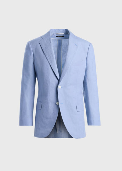 Linen Suit Jacket - Powder Blue