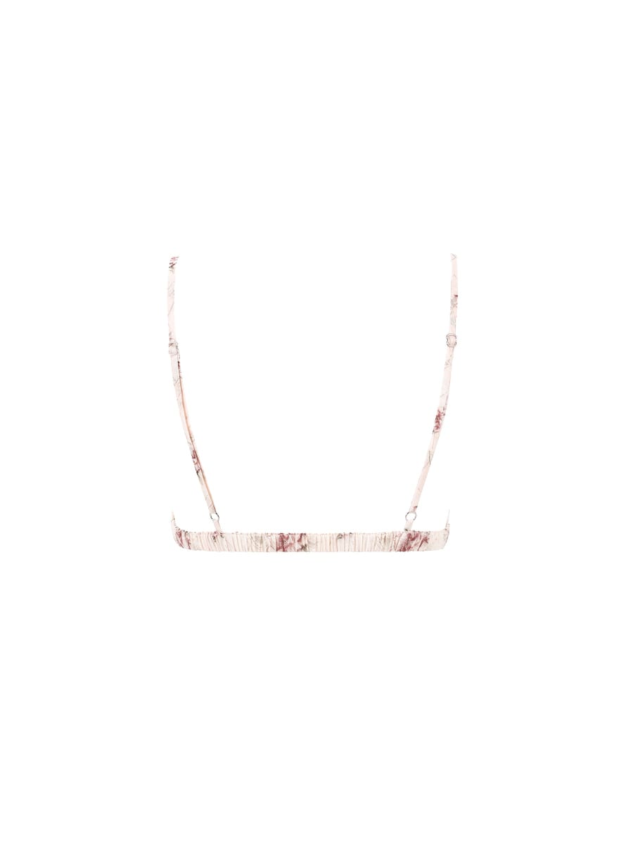 Elena Pintuck Ramie Bralette - Floral