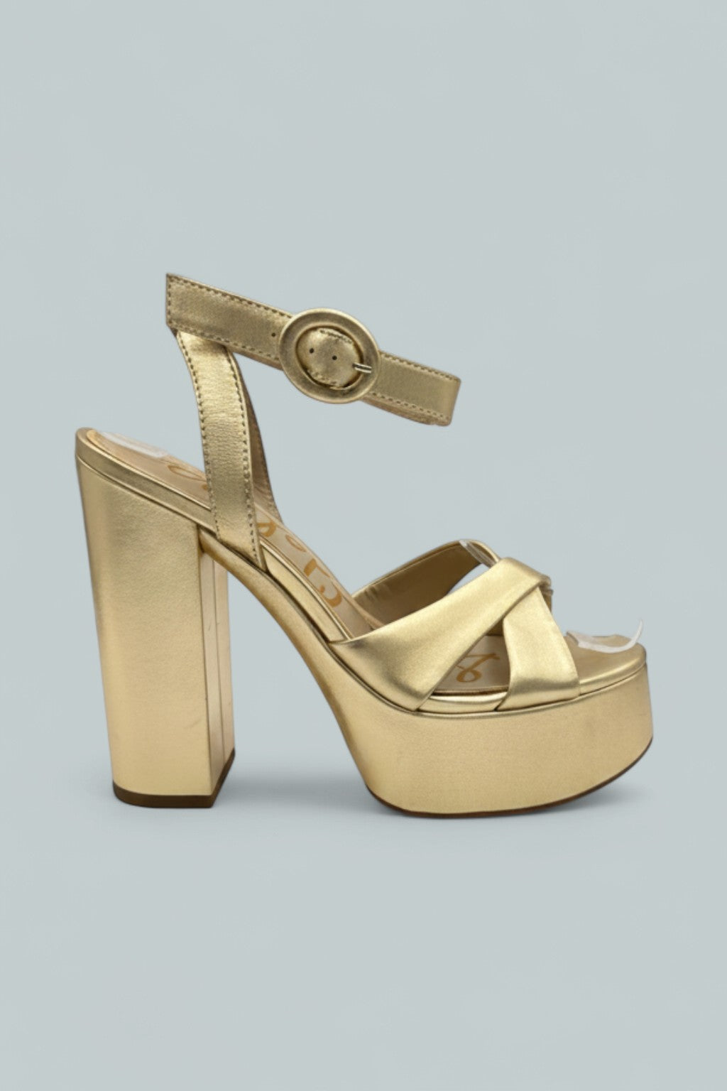 Women's Savannah Leather Platform Sandals - Amber Gold