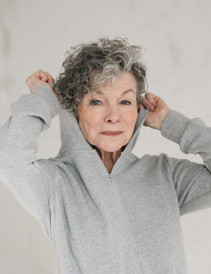 The Women's Hooded Romper - Heather Grey