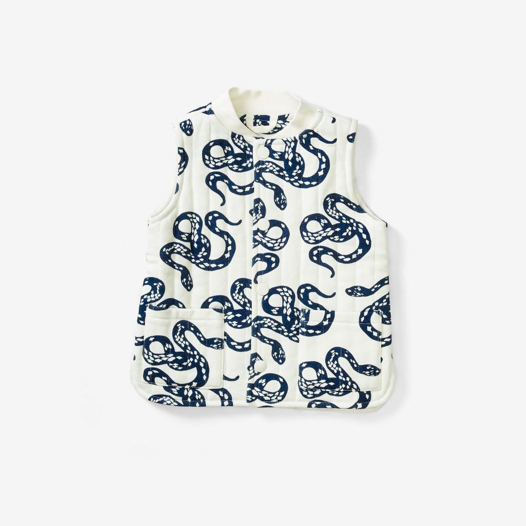 Quilted Vest - Snake Denim
