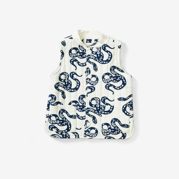 Quilted Vest - Snake Denim