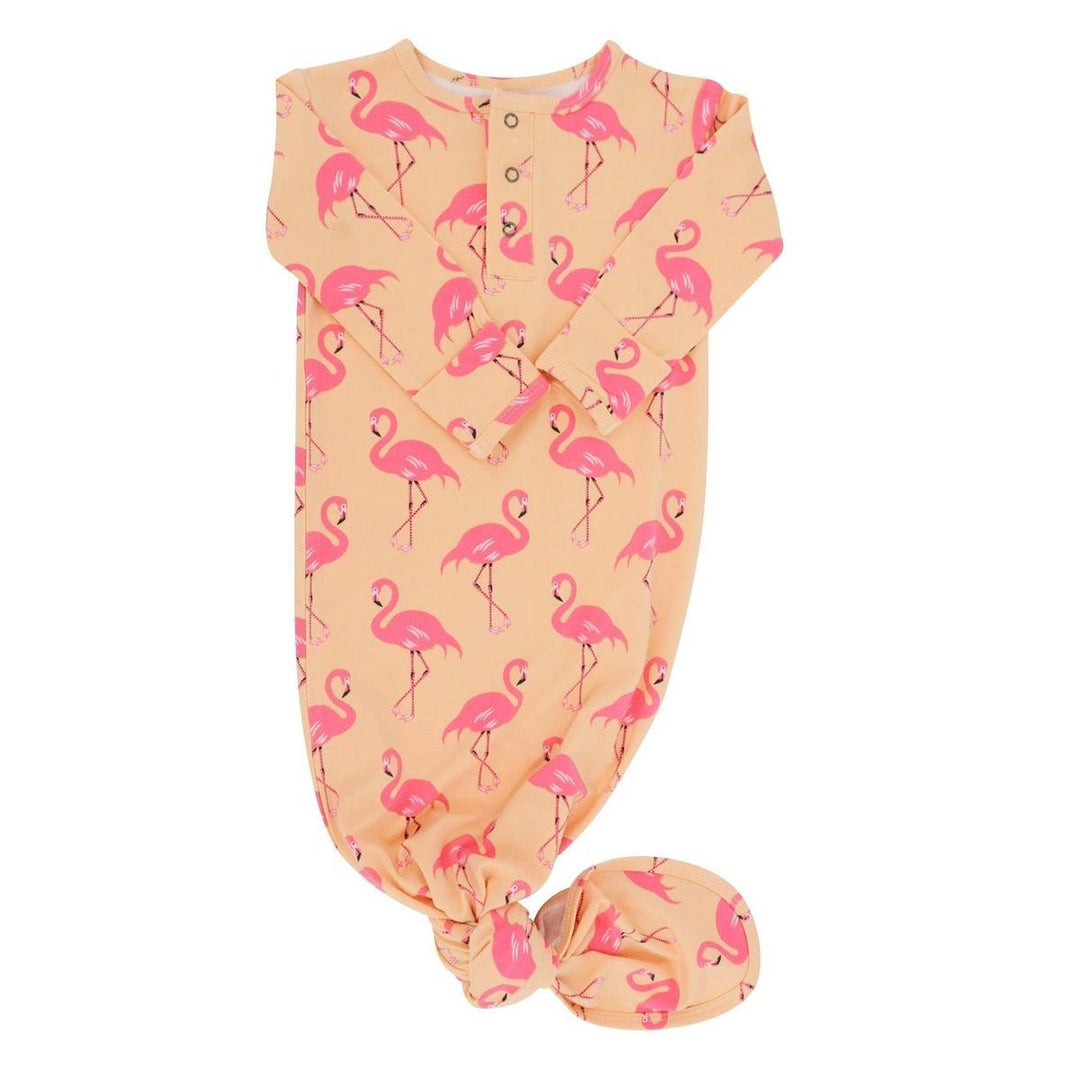 Knotted Gown - Flamingo Peach