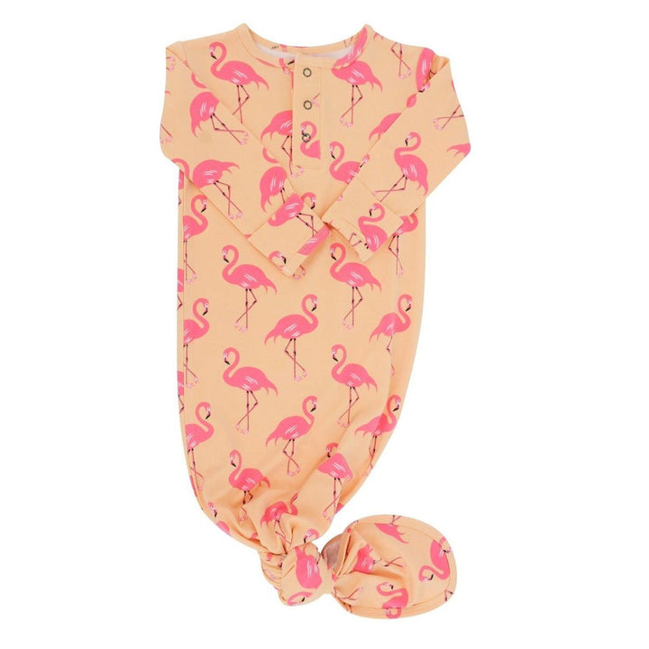 Knotted Gown - Flamingo Peach