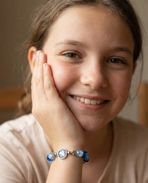 Multi Blue Celestial Bracelet