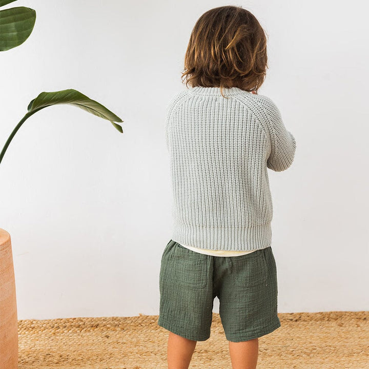 Muslin Bermuda - Kaki Shorts Buho 