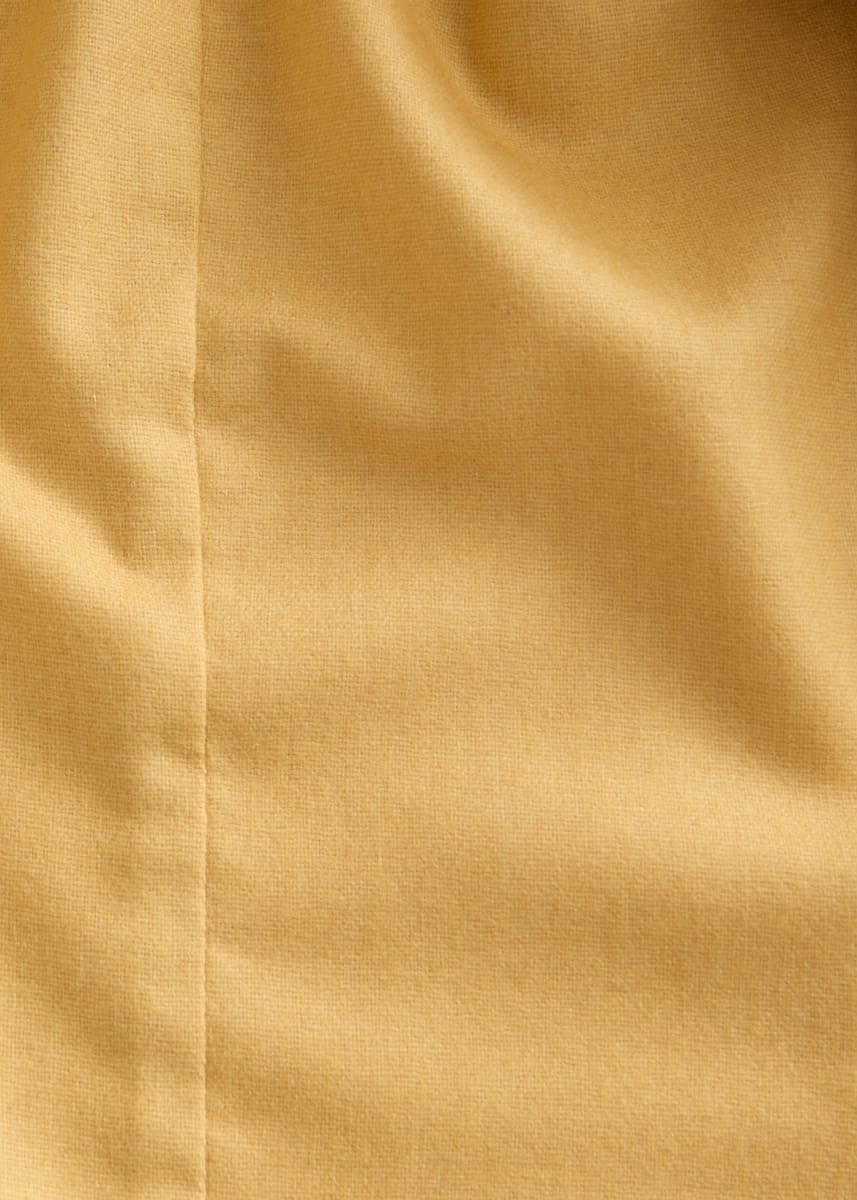 Garment Washed Two Button Jacket - Mustard