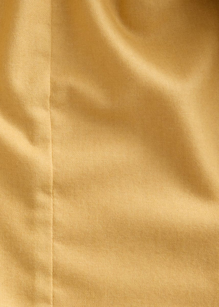 Garment Washed Two Button Jacket - Mustard
