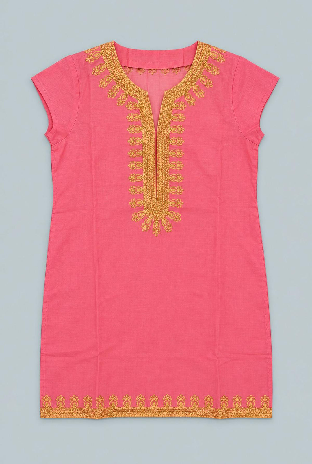 Rowena Tunic - Pink/Gold