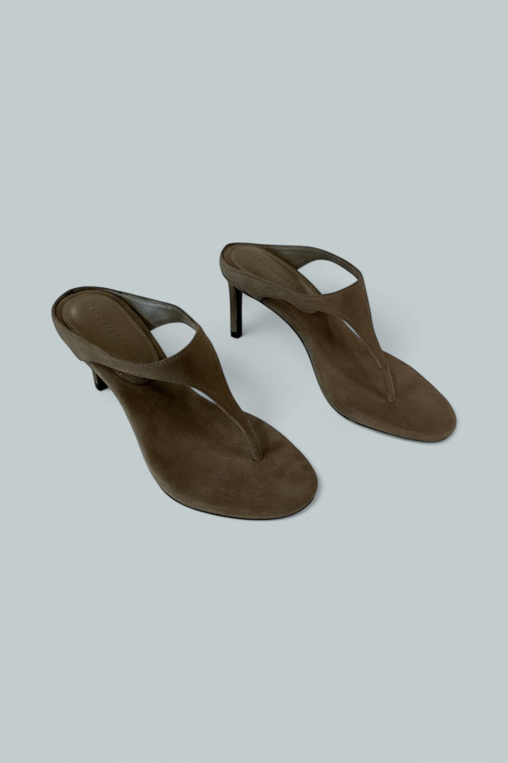 Women's Square Toe Thong Sandals - Taupe