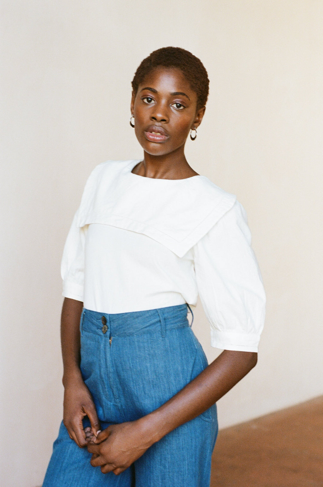 Rivett Blouse - Bone | Organic + Earth Dyed