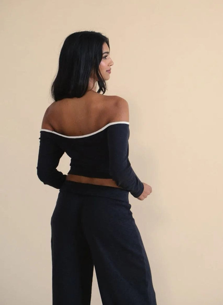 Nicole Top - Charcoal