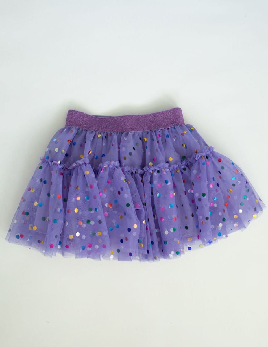 Confetti Tulle Skirt - Purple