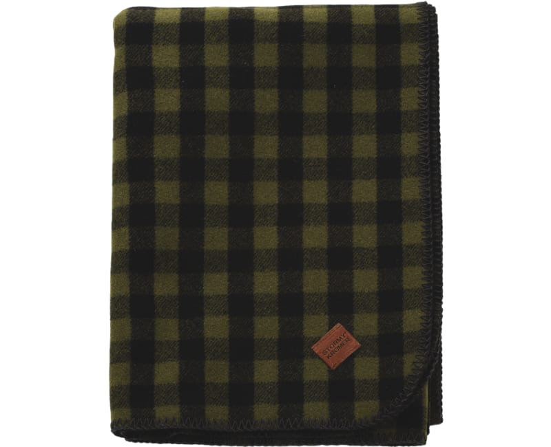 Wool Blanket - Loden/black