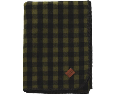 Wool Blanket - Loden/black