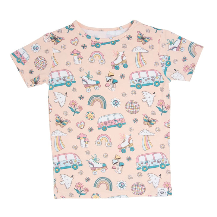 Retro Roller Skates Summer Pajama Set - Groovy Skates