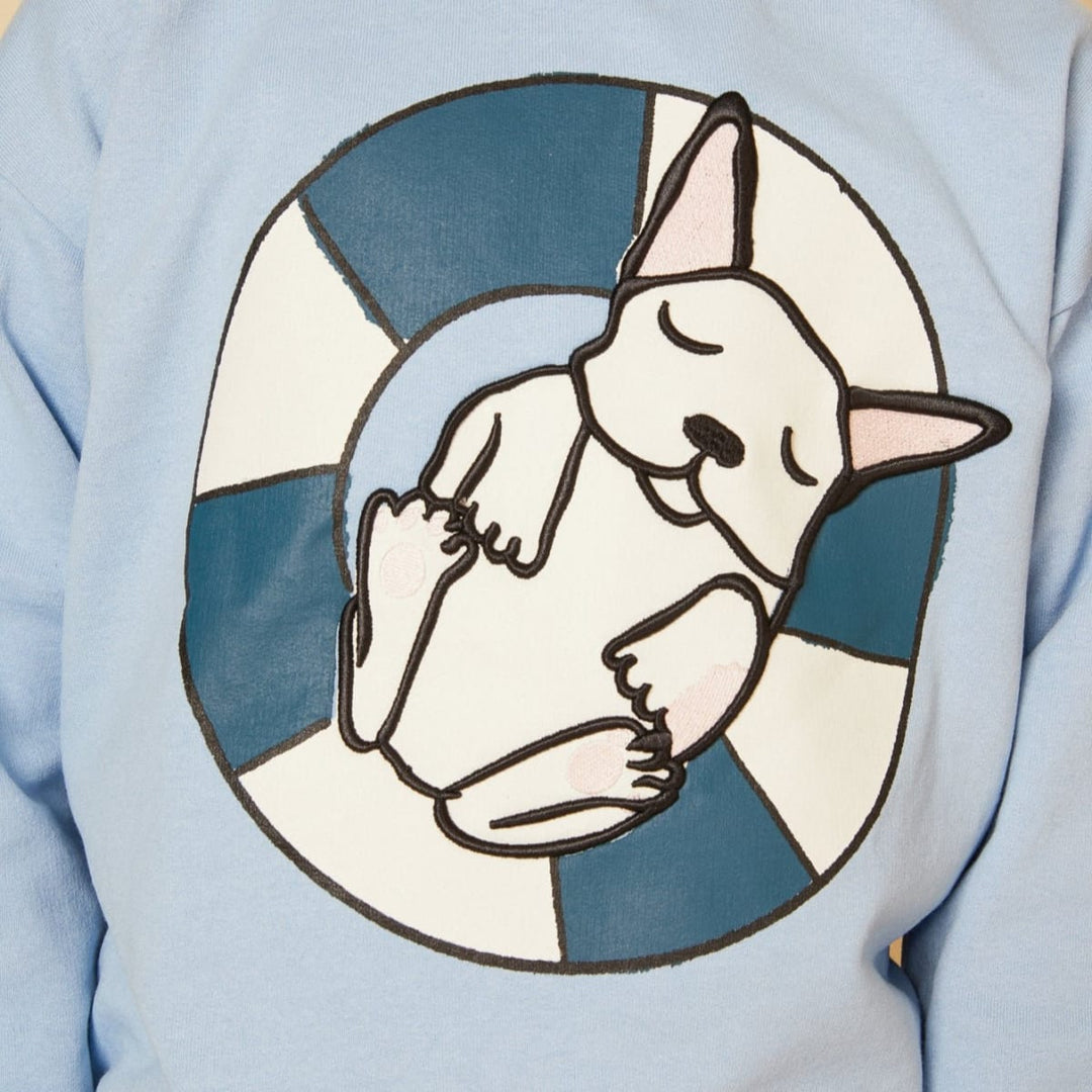 Frenchie Baby Sweatshirt - Placid Blue