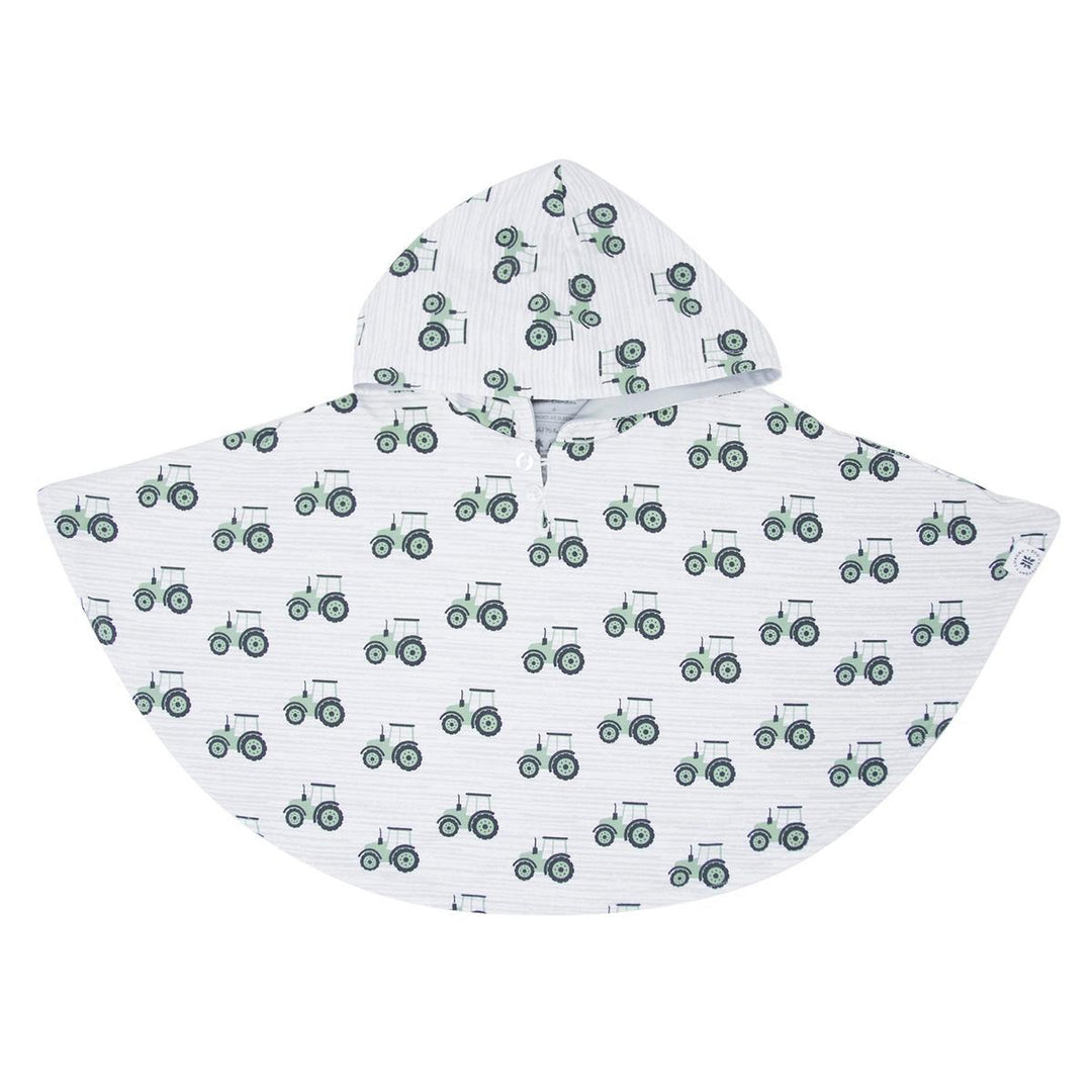 Hooded Poncho - Tractor/Glacial Grey