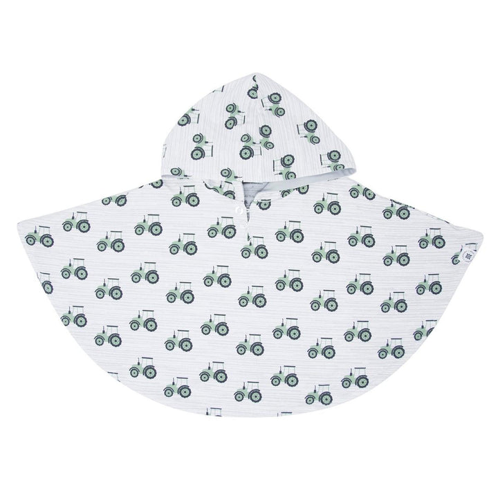 Hooded Poncho - Tractor/Glacial Grey