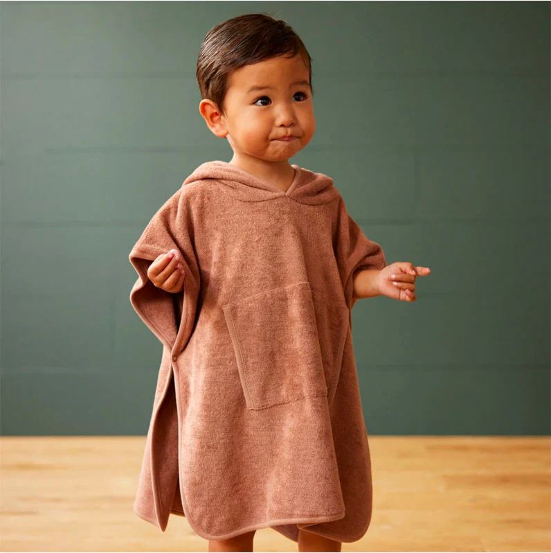 Bear Poncho Towel - Hazelnut Accessories Nature Baby 