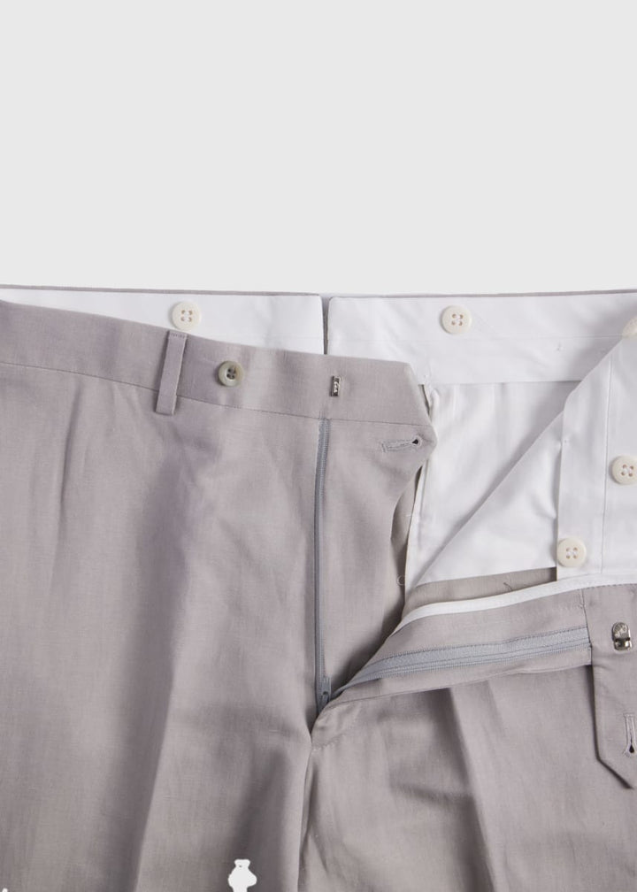 Linen & Silk James Dress Trouser - Grey