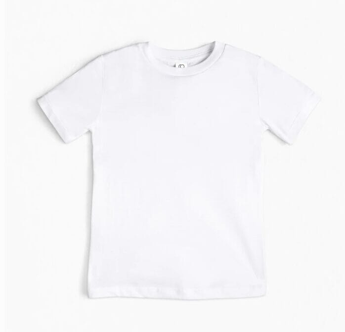 Organic Crew Neck Tee - White Shirts Colored Organics 